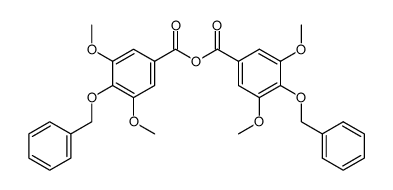 anhydride of 4-benzyloxy-3,5-dimethoxybenzoic acid结构式