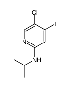 5-氯-4-碘-2-(异丙基氨基)吡啶结构式