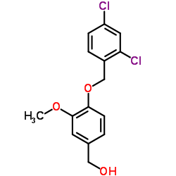 {4-[(2,4-Dichlorobenzyl)oxy]-3-methoxyphenyl}methanol结构式