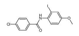 N-(4-chlorobenzoyl)-2-iodo-4-methoxyaniline结构式