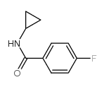 N-环丙基-4-氟苯甲酰胺结构式