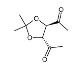 3,4-O-isopropylidene-(3R,4R)-3,4-dihydroxyhexane-2,5-dione结构式