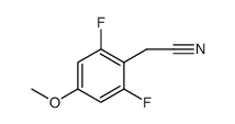2,6-DIFLUORO-4-METHOXYPHENYLACETONITRILE Structure