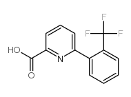 6-(2-(三氟甲基)苯基)吡啶甲酸结构式