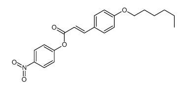 (4-nitrophenyl) 3-(4-hexoxyphenyl)prop-2-enoate结构式