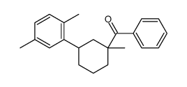 [3-(2,5-dimethylphenyl)-1-methylcyclohexyl]-phenylmethanone结构式
