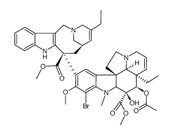 bromo-12 nor-5' anhydrovinblastine结构式