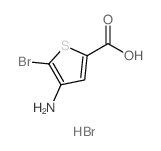 4-AMINO-5-BROMOTHIOPHENE-2-CARBOXYLIC ACID HYDROBROMIDE结构式