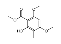 methyl 2-hydroxy-4,6-dimethoxy-3-methylbenzoate结构式