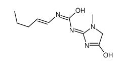 1-(3-methyl-5-oxo-4H-imidazol-2-yl)-3-pent-1-enylurea Structure