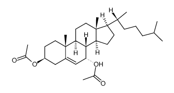cholest-5-ene-3β,7α,β-diyl diacetate结构式