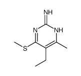 5-ethyl-4-methyl-6-methylsulfanylpyrimidin-2-amine结构式
