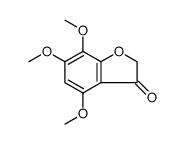 3(2H)-Benzofuranone, 4,6,7-trimethoxy Structure