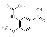 3-acetamido-4-methoxy-benzenesulfinic acid Structure