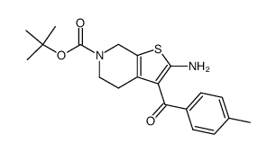 tert-butyl 2-amino-3-(4-methylbenzoyl)-4,7-dihydrothieno[2,3-c]pyridine-6(5H)-carboxylate Structure