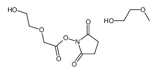 甲氧基聚乙二醇 5,000 乙酸 N-琥珀酰亚胺基酯结构式