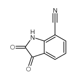 2,3-二氧代吲哚啉-7-甲腈结构式