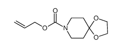1,4-Dioxa-8-azaspiro[4.5]decane-8-carboxylic acid, 2-propen-1-yl ester结构式