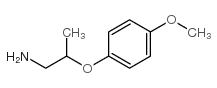 2-(4-甲烷氧基苯氧基)丙基胺结构式