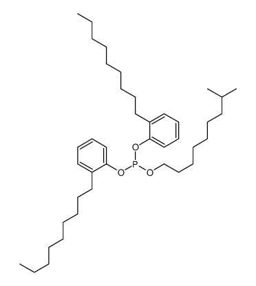 8-methylnonyl bis(2-nonylphenyl) phosphite结构式