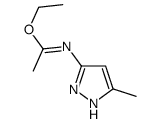 ethyl N-(5-methyl-1H-pyrazol-3-yl)ethanimidate Structure
