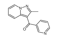 2-methyl-3-nicotinoylpyrazolo(1,5-α)pyridine Structure