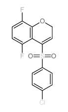 4-((4-CHLOROPHENYL)SULFONYL)-5,8-DIFLUORO-2H-CHROMENE Structure