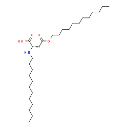 L-Aspartic acid, N-dodecyl-, 4-dodecyl ester结构式