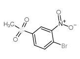 1-bromo-4-(methylsulfonyl)-2-nitrobenzene Structure