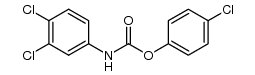 (3,4-dichloro-phenyl)-carbamic acid-(4-chloro-phenyl ester) Structure