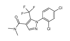 1-(2,4-dichlorophenyl)-N,N-dimethyl-5-(trifluoromethyl)pyrazole-4-carboxamide Structure