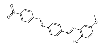 2-(4'-nitrophenylazo-4-phenylazo-)-4-methylthio-phenol Structure