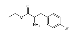 ethyl 2-amino-3-(4-bromophenyl)propanoate Structure