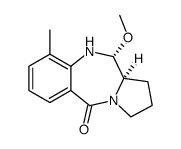 (11R,11aR)-11-Methoxy-9-methyl-1,2,3,10,11,11a-hexahydro-benzo[e]pyrrolo[1,2-a][1,4]diazepin-5-one结构式