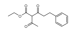 2-acetyl-3-oxo-5-phenyl-valeric acid ethyl ester结构式
