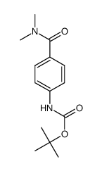 tert-butyl 4-(dimethylcarbamoyl)phenylcarbamate Structure