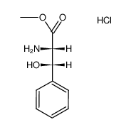 (2RS,3RS)-2-amino-3-hydroxy-3-phenyl-propionic acid methyl ester; hydrochloride Structure