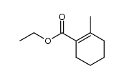 Ethyl 2-methyl-1-cyclohex-1-ene carboxylate结构式
