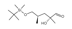 (2R,4R)-5-(dimethyl-t-butylsiloxy)-2-hydroxy-2,4-dimethylpentanal结构式