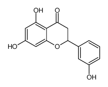 5,7-dihydroxy-2-(3-hydroxyphenyl)-2,3-dihydrochromen-4-one Structure
