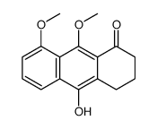 10-hydroxy-8,9-dimethoxy-3,4-dihydro-2H-anthracen-1-one结构式