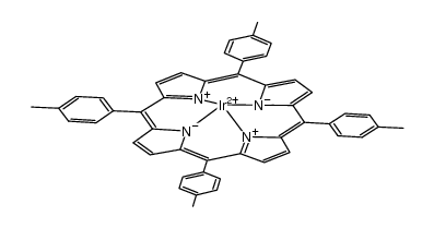 [Ir(5,10,15,20-tetra-p-tolylporphyrinato dianion)H]结构式