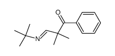 2-benzoyl-N-t-butyl-2-methylpropanimine Structure