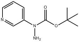 N-Pyridin-3-yl-hydrazinecarboxylic acid tert-butyl ester结构式