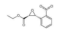 (2RS,3SR)-2,3-epoxy-3-(2-nitro-phenyl)-propionic acid ethyl ester结构式