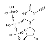 5-ethynyl-2'-deoxyuridine-5'-triphosphate Structure