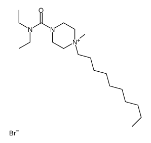 4-decyl-N,N-diethyl-4-methyl-2,3,5,6-tetrahydropyrazine-1-carboxamide bromide结构式