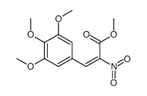 methyl 2-nitro-3-(3,4,5-trimethoxyphenyl)prop-2-enoate结构式