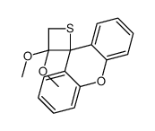 3,3-dimethoxyspiro[thietane-2,9'-xanthene]结构式