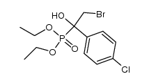 diethyl (2-bromo-1-(4-chlorophenyl)-1-hydroxyethyl)phosphonate Structure